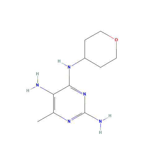 6-methyl-N4-(tetrahydro-2H-pyran-4-yl)pyrimidine-2,4,5-triamine (CAS: 1184919-33-2) - Related Chemical Product
