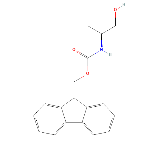 FMOC-L-ALANINOL (CAS: 161529-13-1) - Chemical Structure and Molecular Formula 