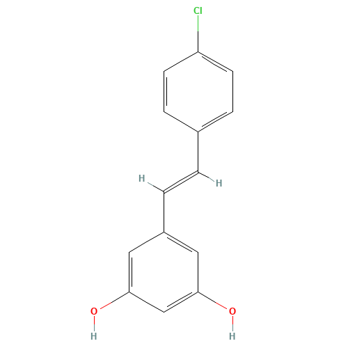 5-[(1E)-2-(4-Chlorophenyl)ethenyl]-1,3-benzenediol (CAS: 823804-63-3) - Related Chemical Product