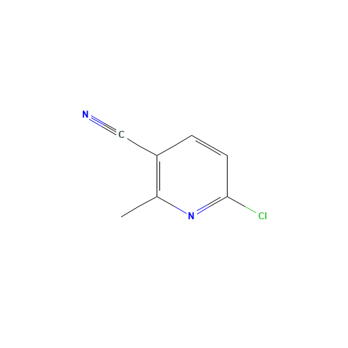 6-chloro-2-methylnicotinonitrile (CAS: 66909-36-2) - Chemical Structure and Molecular Formula 