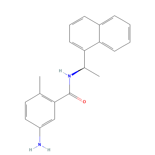 5-Amino-2-methyl-N-(1R-naphthalen-1-yl-ethyl)-benzamide (CAS: 1093070-16-6) - Related Chemical Product