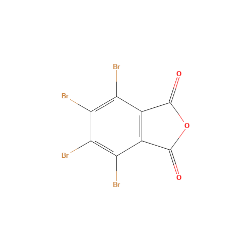 Tetrabromophthalic anhydride (CAS: 632-79-1) - Chemical Structure and Molecular Formula 