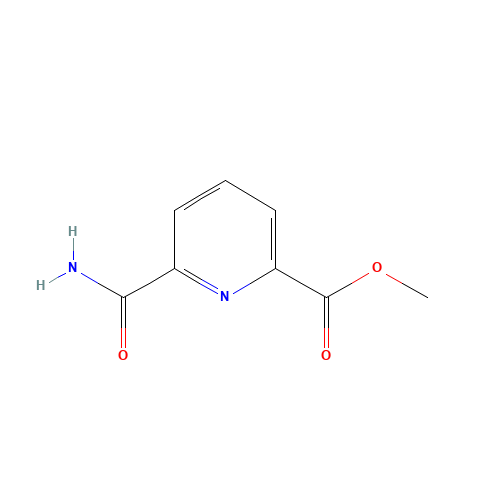 methyl 6-carbamoylpicolinate (CAS: 108129-47-1) - Chemical Structure and Molecular Formula 