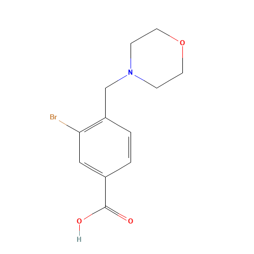3-BROMO-4-(4-MORPHOLINYLMETHYL)BENZOIC ACID (CAS: 787529-83-3) - Related Chemical Product