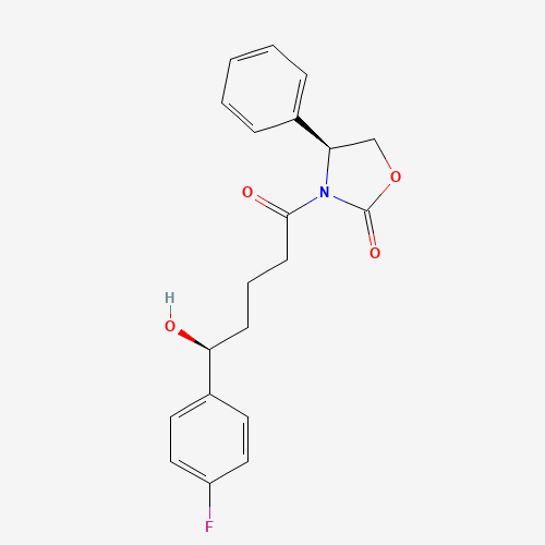 (4S)-3-[(5R)-5-(4-FLUOROPHENYL)-5-HYDROXYPENTANOYL]-4-PHENYL-1,3-OXAZOLIDIN-2-ONE (CAS: 189028-95-3) - Related Chemical Product