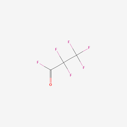 PENTAFLUOROPROPIONYL FLUORIDE (CAS: 422-61-7) - Chemical Structure and Molecular Formula 