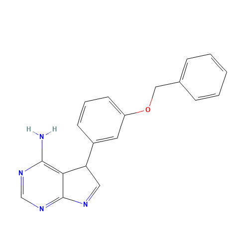 5-(3-(benzyloxy)phenyl)-5H-pyrrolo[2,3-d]pyrimidin-4-amine (CAS: 475489-37-3) - Related Chemical Product