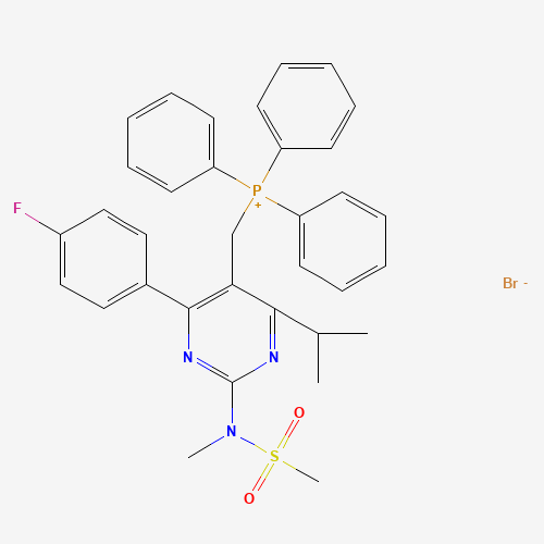 Phosphonium,[[4-(4-fluorophenyl)-6-(1-methylethyl)-2-[methyl(methylsulfonyl)amino]-5-pyrimidinyl]me (CAS: 885477-83-8) - Related Chemical Product