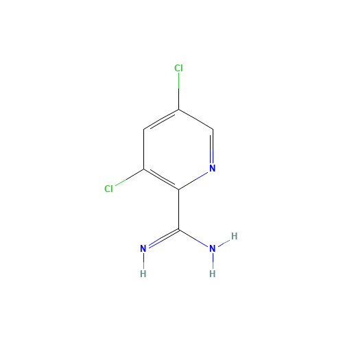 3,5-dichloropicolinimidamide hydrochloride (CAS: 950670-35-6) - Chemical Structure and Molecular Formula 