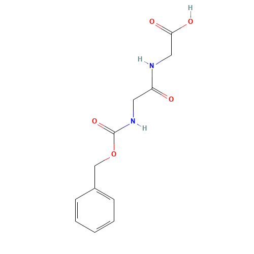 Cbz-Gly-Gly (CAS: 2566-19-0) - Chemical Structure and Molecular Formula 