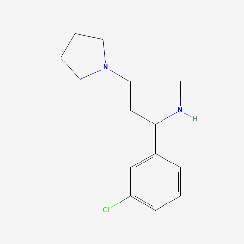[1-(3-CHLORO-PHENYL)-3-PYRROLIDIN-1-YL-PROPYL]-METHYL-AMINE (CAS: 672309-96-5) - Related Chemical Product