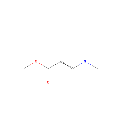 Methyl N,N-dimethylaminoacrylate (CAS: 999-59-7) - Chemical Structure and Molecular Formula 