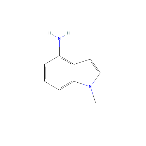 1-METHYL-1H-INDOL-4-AMINE (CAS: 85696-95-3) - Chemical Structure and Molecular Formula 