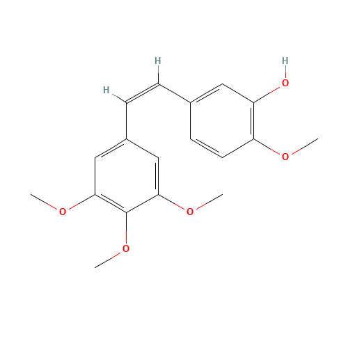 COMBRETASTATIN A-4 (CAS: 117048-59-6) - Chemical Structure and Molecular Formula 