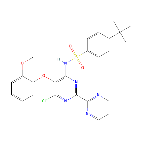 4-tert-Butyl-N-(6-chloro-5-(2-methoxyphenoxy)-2,2'-bipyrimidin-4-yl)benzenesulfonamide (CAS: 150727-06-3) - Related Chemical Product
