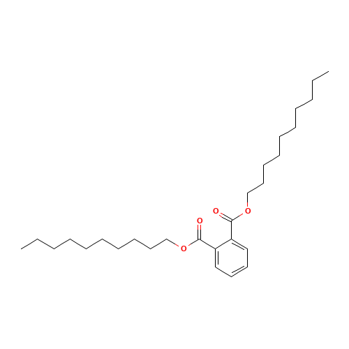 Didecyl phthalate (CAS: 84-77-5) - Chemical Structure and Molecular Formula 