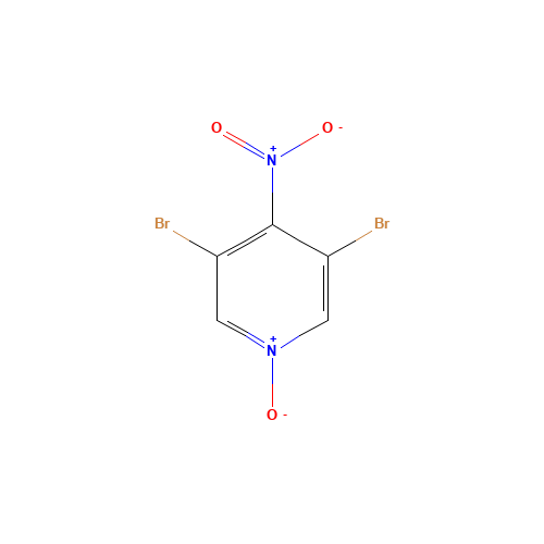 3,5-DIBROMO-4-NITROPYRIDINE-N-OXIDE (CAS: 62516-09-0) - Chemical Structure and Molecular Formula 