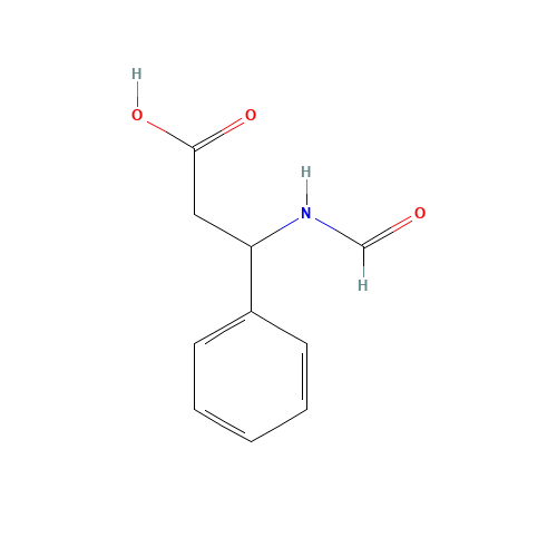 3-(Formylamino)-3-phenylpropanoic acid (CAS: 126575-05-1) - Chemical Structure and Molecular Formula 