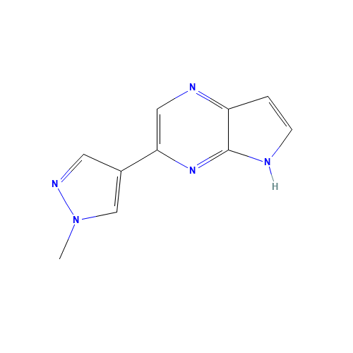 3-(1-methyl-1H-pyrazol-4-yl)-5H-pyrrolo[2,3-b]pyrazine (CAS: 1184918-64-6) - Related Chemical Product