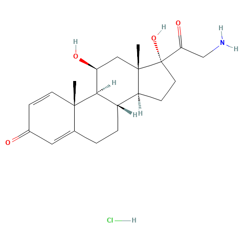 21-Amino-11,17-dihydroxy-(11b)-pregna-1,4-diene-3,20-dione hydrochloride (CAS: 744254-09-9) - Related Chemical Product