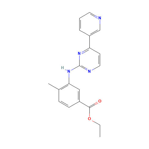 4-Methyl-3-[[4-(3-pyridinyl)-2-pyrimidinyl]amino]benzoic acid ethyl ester (CAS: 641569-97-3) - Related Chemical Product