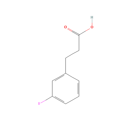 3-(3-IODOPHENYL)PROPIONIC ACID (CAS: 68034-75-3) - Chemical Structure and Molecular Formula 