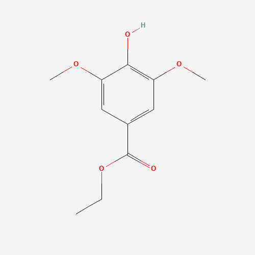 ethyl 4-hydroxy-3,5-dimethoxy-benzoate (CAS: 3943-80-4) - Chemical Structure and Molecular Formula 