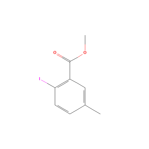 Methyl 2-iodo-5-methylbenzoate (CAS: 103440-52-4) - Chemical Structure and Molecular Formula 