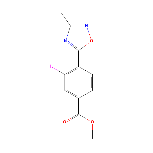 methyl 3-iodo-4-(3-methyl-1,2,4-oxadiazol-5-yl)benzoate (CAS: 1131614-54-4) - Related Chemical Product