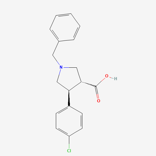 Trans-1-benzyl-4-(4-chlorophenyl)pyrrolidine-3-carboxylic acid (CAS: 80896-74-8) - Related Chemical Product