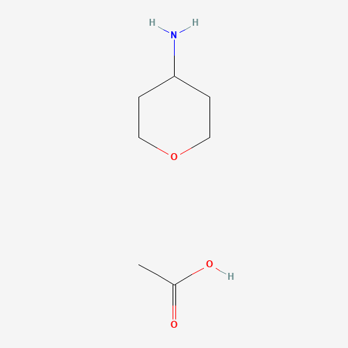 4-Aminotetrahydro-2H-pyran acetate (CAS: 1005498-91-8) - Chemical Structure and Molecular Formula 
