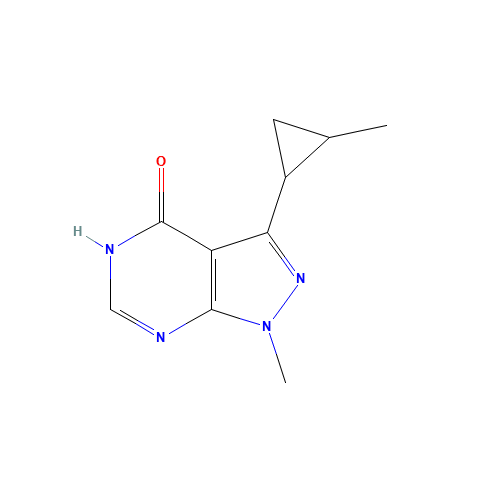 1-methyl-3-((1R,2S)-2-methylcyclopropyl)-1H-pyrazolo[3,4-d]pyrimidin-4-ol (CAS: 1184917-05-2) - Related Chemical Product