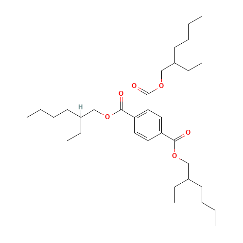 Trioctyl trimellitate (CAS: 3319-31-1) - Chemical Structure and Molecular Formula 