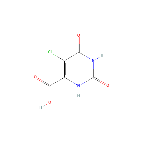 5-Chloro-1,2,3,6-tetrahydro-2,6-dioxo-4-pyrimidinecarboxylic acid (CAS: 36313-98-1) - Chemical Structure and Molecular Formula 