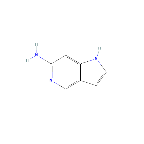 1H-pyrrolo[3,2-c]pyridin-6-amine (CAS: 1000342-74-4) - Chemical Structure and Molecular Formula 