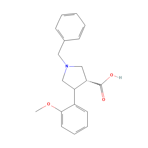 Trans-1-benzyl-4-(2-methoxyphenyl)pyrrolidine-3-carboxylic acid (CAS: 154205-78-4) - Related Chemical Product