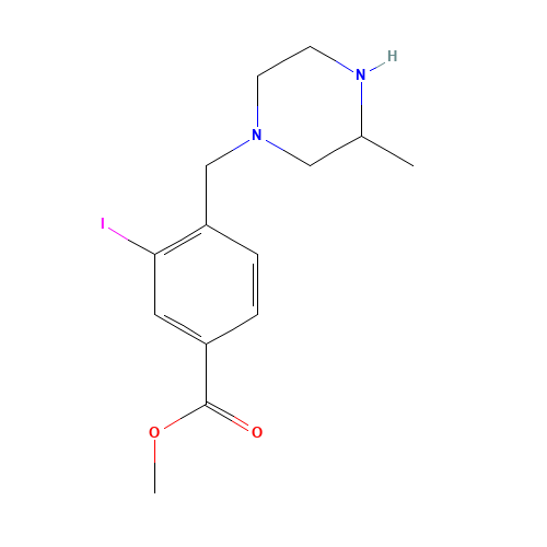 methyl 3-iodo-4-((3-methylpiperazin-1-yl)methyl)benzoate (CAS: 1131614-99-7) - Related Chemical Product