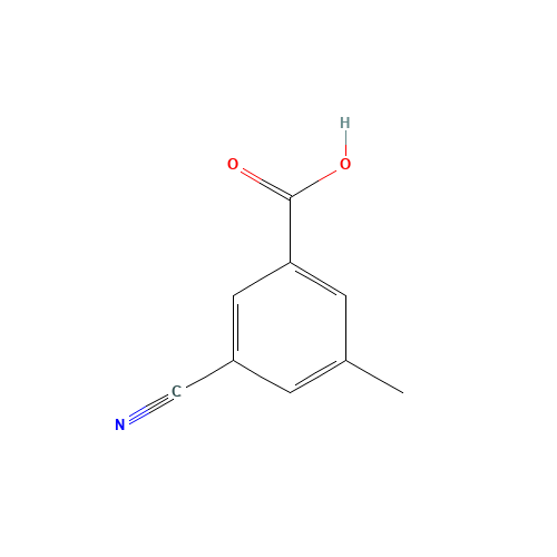 3-CYANO-5-METHYL-BENZOIC ACID (CAS: 78621-81-5) - Chemical Structure and Molecular Formula 