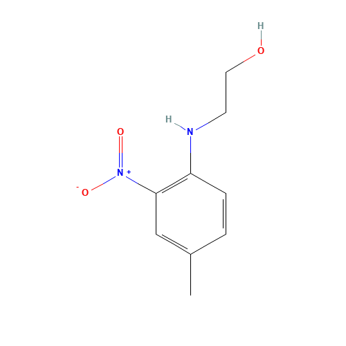 2-(4-Methyl-2-nitrophenylamino)ethanol (CAS: 100418-33-5) - Chemical Structure and Molecular Formula 