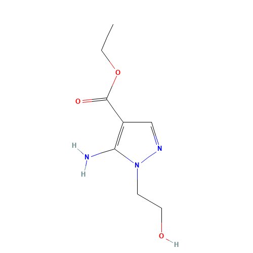 ETHYL 5-AMINO-1-(2-HYDROXYETHYL)PYRAZOLE-4-CARBOXYLATE (CAS: 58046-49-4) - Related Chemical Product