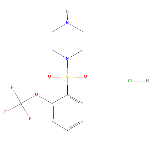 4-(2-TRIFLUOROMETHOXY-BENZENESULFONYL)-PIPERAZINE HYDROCHLORIDE (CAS: 864759-57-9) - Related Chemical Product