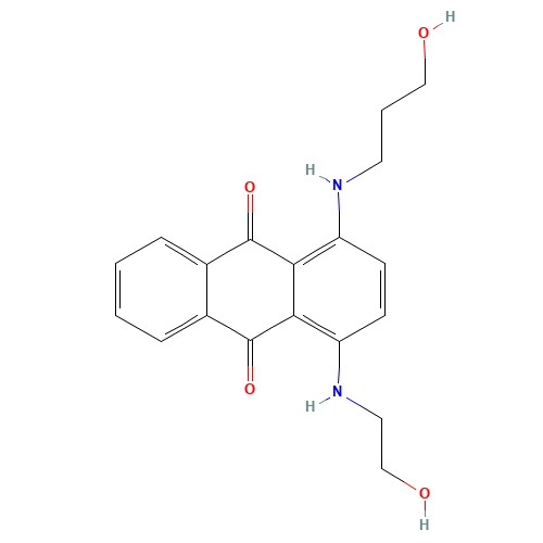 1-[(2-hydroxyethyl)amino]-4-[(3-hydroxypropyl)amino]anthraquinone (CAS: 67674-26-4) - Related Chemical Product