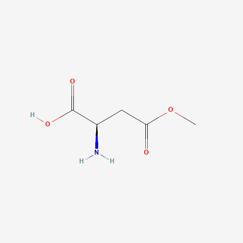 D-ASPARTIC ACID-BETA-METHYL ESTER (CAS: 21394-81-0) - Chemical Structure and Molecular Formula 