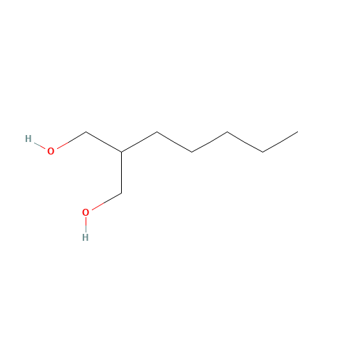 2-N-PENTYLPROPANE-1,3-DIOL (CAS: 25462-23-1) - Chemical Structure and Molecular Formula 