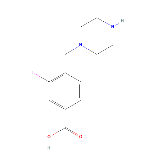 3-iodo-4-(piperazin-1-ylmethyl)benzoic acid (CAS: 1131614-69-1) - Related Chemical Product