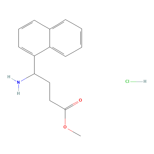 4-AMINO-4-NAPHTHALEN-1-YL-BUTYRIC ACID METHYL ESTER HYDROCHLORIDE (CAS: 811842-01-0) - Related Chemical Product