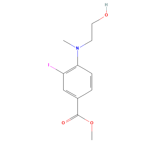 methyl 4-((2-hydroxyethyl)(methyl)amino)-3-iodobenzoate (CAS: 1131614-50-0) - Related Chemical Product