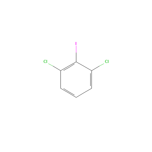2,6-DICHLOROIODOBENZENE (CAS: 19230-28-5) - Chemical Structure and Molecular Formula 