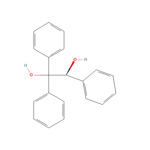 (S)-(-)-1,1,2-Triphenylethane-1,2-diol (CAS: 108998-83-0) - Chemical Structure and Molecular Formula 