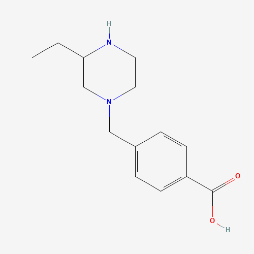 1-(4-carboxyphenyl methyl)-3-ethyl-piperazine (CAS: 1131622-39-3) - Related Chemical Product